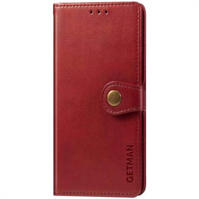 Шкіряний чохол книжка GETMAN Gallant (PU) для Xiaomi Redmi 9C Червоний