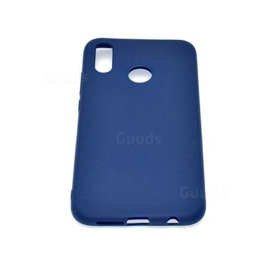 Силиконовый чехол TPU Soft for Huawei P20 Lite Темно-синий, Тёмно-серый