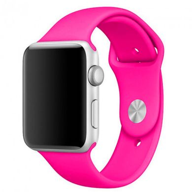 Силіконовий ремінець для Apple watch 42mm / 44mm (Рожевий / Barbie pinkt)