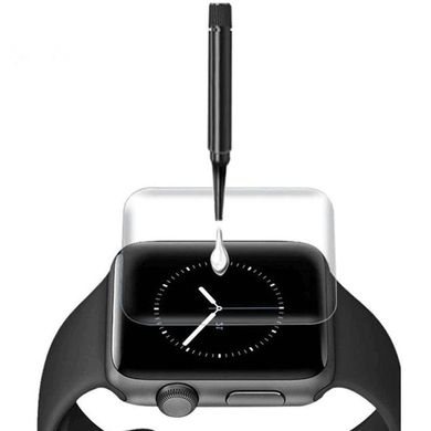 Защитное 3D стекло Mocolo с УФ лампой для Apple watch (44mm), Прозрачный