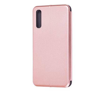 Чохол книжка Premium для Samsung Galaxy A70 (A705) рожево-золотистий