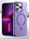 Чохол для iPhone 14 Matt Clear Case with Magsafe Purple