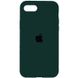 Чехол Apple silicone case for iPhone 7/8 с микрофиброй и закрытым низом Зеленый / Forest green