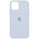 Чехол для Apple iPhone 13 Pro Max Silicone Case Full / закрытый низ Голубой / Mist blue