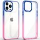 Чехол TPU+PC Fresh sip series для Apple iPhone 13 (6.1"") Синий / Розовый