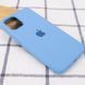 Чехол для Apple iPhone 14 Pro Max Silicone Case Full / закрытый низ Голубой / Cornflower