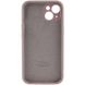 Чохол для Apple iPhone 14 Plus Silicone Full camera закритий низ + захист камери / Сірий / Lavender