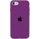 Чохол Silicone Case Full Protective (AA) для Apple iPhone SE (2020) (Фіолетовий / Grape)