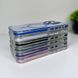 Протиударний прозорий не жовтіючий чохол для iPhone 12/12 Pro Metal Frame Magsafe Purple