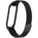 Ремінець Milanese Loop Design для Xiaomi Mi Band 5 (Чорний)