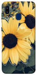 Чехол для Samsung Galaxy A20 / A30 PandaPrint Два подсолнуха цветы
