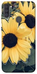 Чехол для Samsung Galaxy A11 PandaPrint Два подсолнуха цветы