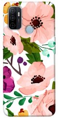 Чехол для Oppo A53 / A32 / A33 PandaPrint Акварельные цветы цветы