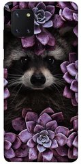 Чехол для Samsung Galaxy Note 10 Lite (A81) PandaPrint Енот в цветах цветы