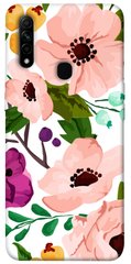 Чохол для Oppo A31 PandaPrint Акварельні квіти квіти