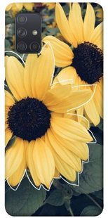 Чехол для Samsung Galaxy A71 PandaPrint Два подсолнуха цветы