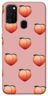 Чехол для Samsung Galaxy M30s / M21 PandaPrint Персики паттерн