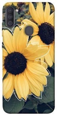 Чохол для Samsung Galaxy A11 PandaPrint Два соняшнику квіти