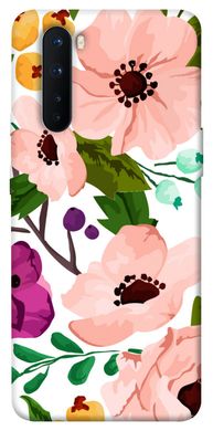 Чехол для OnePlus Nord PandaPrint Акварельные цветы цветы