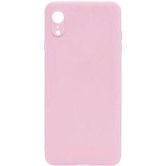 Силиконовый чехол Candy Full Camera для Apple iPhone XR (6.1"") Розовый / Pink Sand