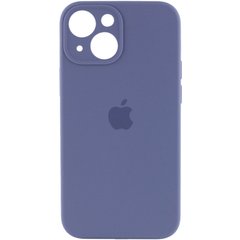 Чохол для Apple iPhone 14 Plus Silicone Full camera закритий низ + захист камери / Сірий / Lavender Gray