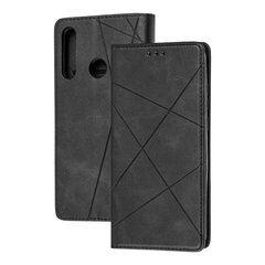 Чехол книжка Business Leather для Huawei Y6P черный