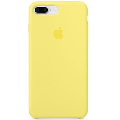 Чехол Silicone case orig 1:1 (AAA) для Apple iPhone 7 plus / 8 plus (5.5") (Желтый / Lemonade)
