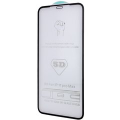 Защитное стекло 5D Hard (full glue) (тех.пак) для Apple iPhone 12 Pro / 12 (6.1") (Черный)