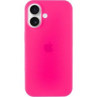 Чехол для Apple iPhone 16 Plus Silicone Case Full / закрытый низ Розовый / Barbie Pink