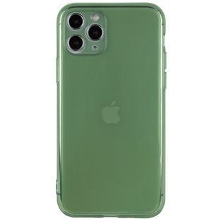 Матовый полупрозрачный TPU чехол с защитой камеры для Apple iPhone 11 Pro Max (6.5") (Зеленый / Green)