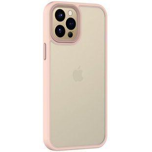 TPU+PC чехол Metal Buttons для Apple iPhone 14 (6.1") Розовый