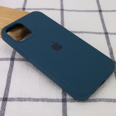 Чохол для Apple iPhone 13 Pro Max Silicone Case Full / закритий низ Синій / Cosmos Blue