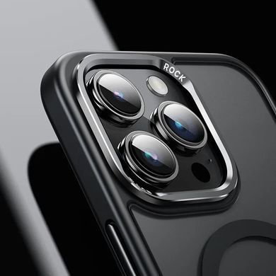 Чехол для iPhone 15 Pro Rock Premium Metal Lens Shield with magnetic
