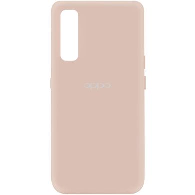 Чохол для Oppo Reno 3 Pro Silicone Full з закритим низом і мікрофіброю Рожевий / Pink Sand