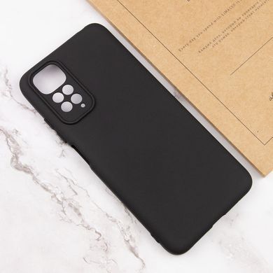 Чехол для Xiaomi Redmi Note 11 Pro (Global) / Note 11 Pro 5G Silicone Full camera закрытый низ + защита камеры Черный / Black