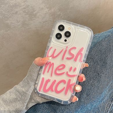 Чохол для iPhone 11 Transparent Shockproof Case Wish me luck