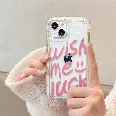 Чохол для iPhone 11 Transparent Shockproof Case Wish me luck