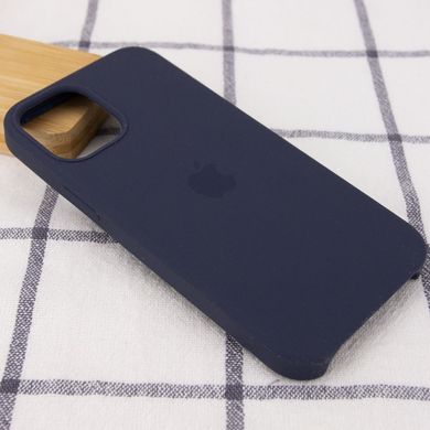 Чохол silicone case for iPhone 12 Pro / 12 (6.1 ") (Темно-синій / Midnight blue)