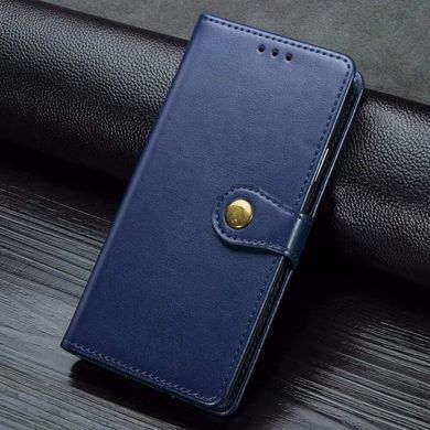 Шкіряний чохол книжка GETMAN Gallant (PU) для Xiaomi Redmi Note 9 Синій
