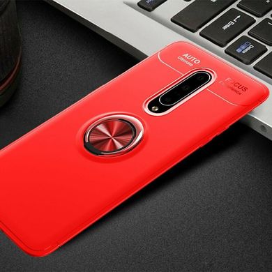 TPU чехол Deen ColorRing под магнитный держатель (opp) для OnePlus 7 Pro | Красный