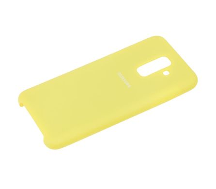 Чехол для Samsung Galaxy A6+ 2018 (A605) Silky Soft Touch лимонный