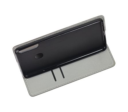 Чехол книжка для Samsung Galaxy A20s (A207) Black magnet серый