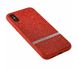 Чехол для iPhone X / Xs Swarovski (полоса) красный