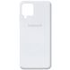 Чехол для Samsung A42 5G Silicone Full с закрытым низом и микрофиброй Белый / White