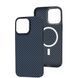Чохол для iPhone 12 / 12 Pro Carbon Case with MagSafe Blue