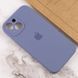 Чехол для Apple iPhone 14 Plus Silicone Full camera закрытый низ + защита камеры / Серый / Lavender Gray