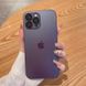 Чехол для Iphone 14 Plus Стеклянный матовый + стекло на камеру TPU+Glass Sapphire matte case Purple