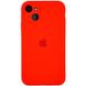 Чохол для Apple iPhone 13 Silicone Full camera закритий низ + захист камери / Червоний / Red