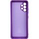 Чехол для Samsung Galaxy A32 4G Silicone Full camera закрытый низ + защита камеры Фиолетовый / Purple