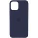 Чехол Apple silicone case for iPhone 12 Pro / 12 (6.1") (Темно-синий / Midnight blue)